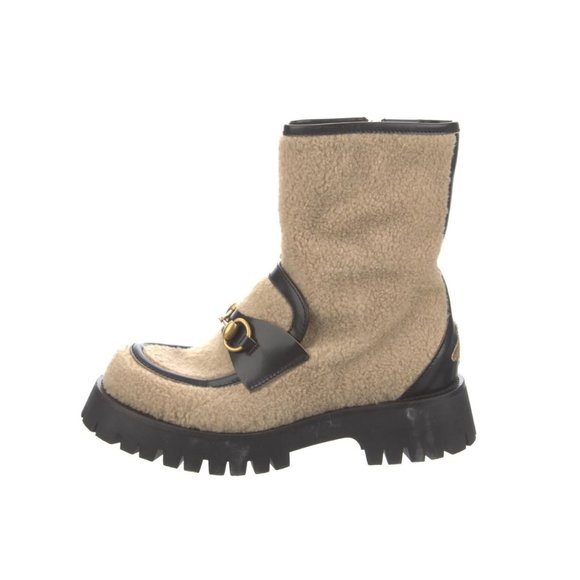 Gucci Beige and Black Ankle Boots - Picture 5 of 5